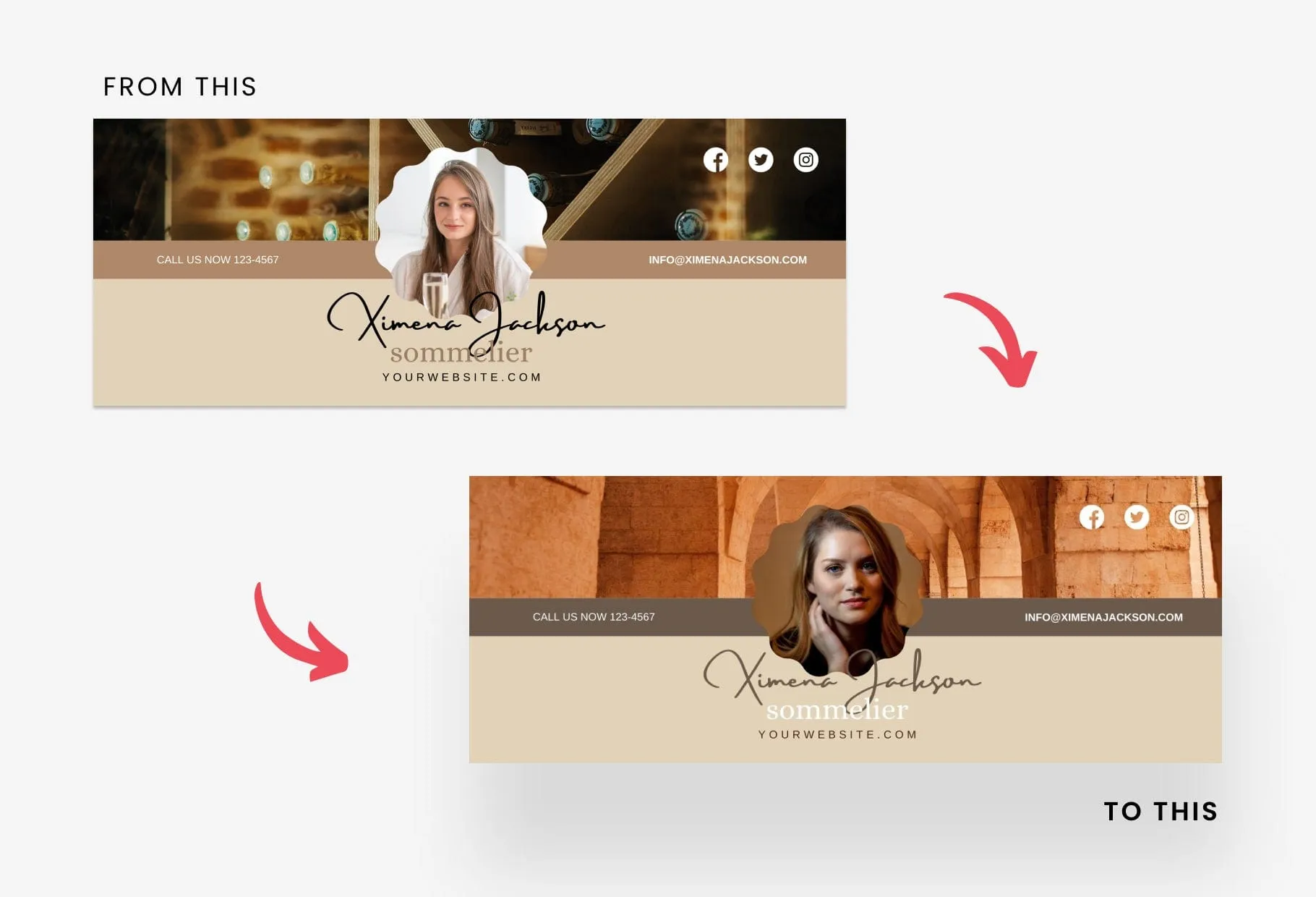Ximena Facebook Cover Canva Template