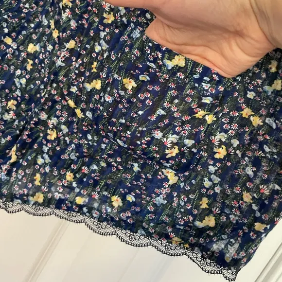 Y2K Hollister Floral Lace Trim Pajama Shorts