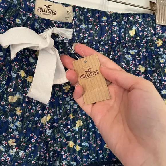 Y2K Hollister Floral Lace Trim Pajama Shorts
