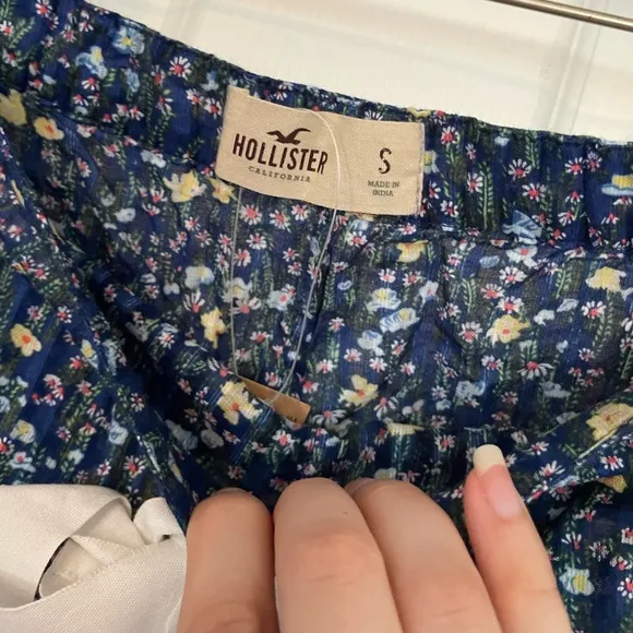 Y2K Hollister Floral Lace Trim Pajama Shorts