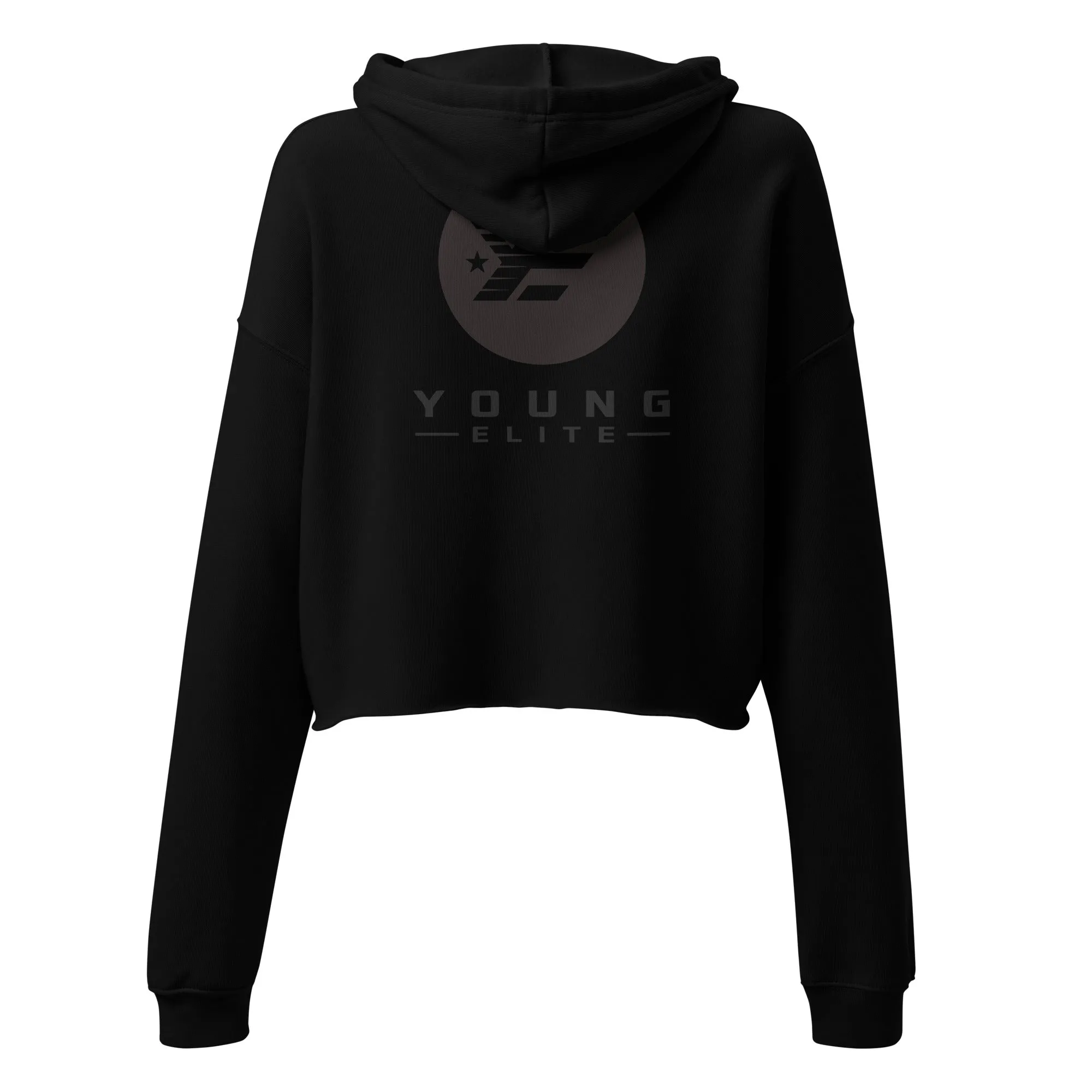 Young-Elite Comfortable Crop Hoodie with Signature Logo