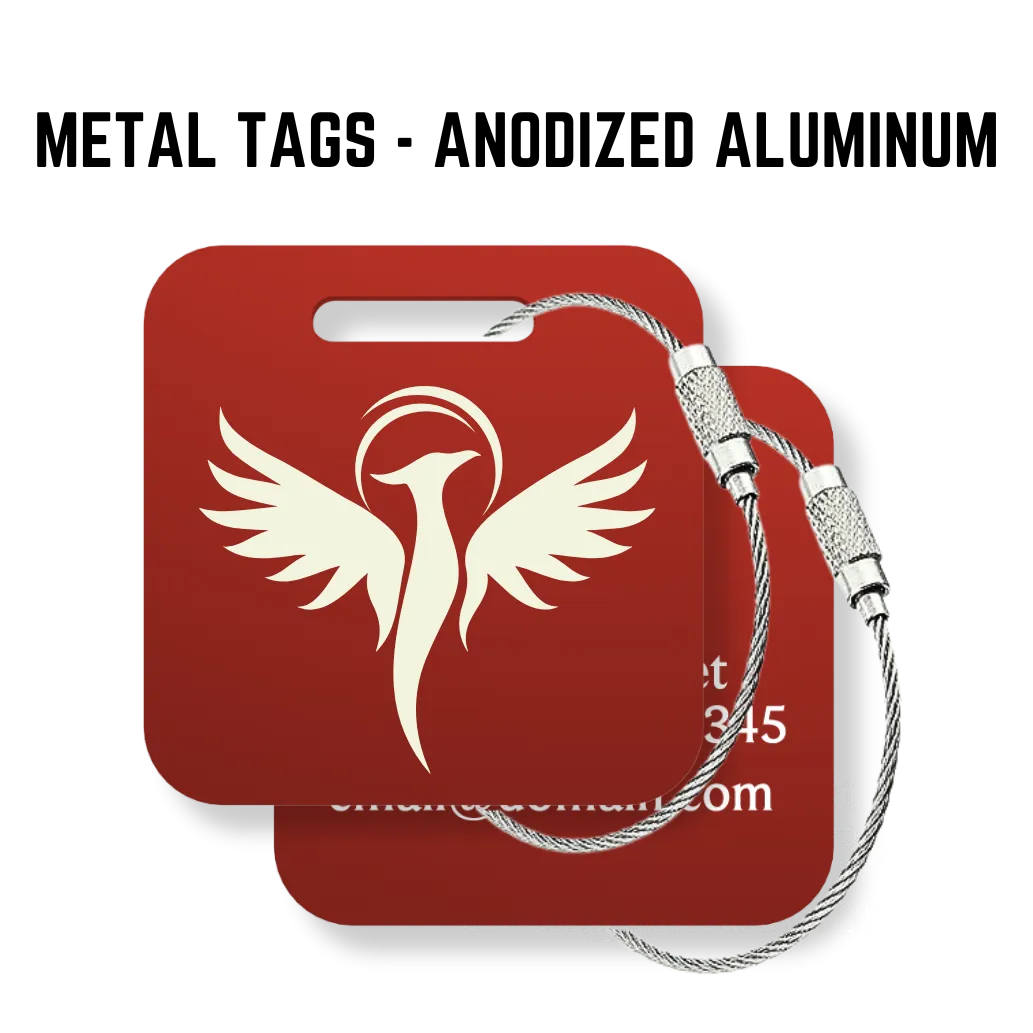 Your Logo Custom Tags - 6 Pack