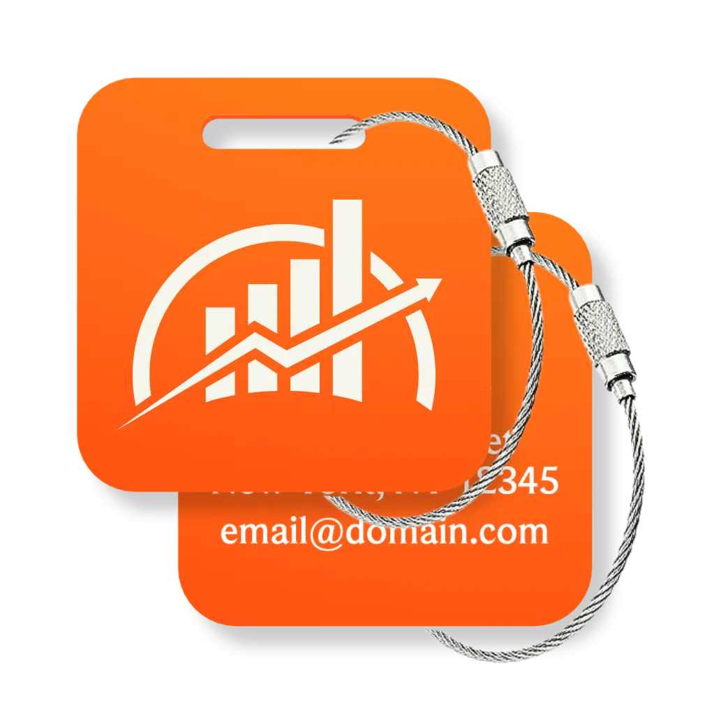 Your Logo Custom Tags - 6 Pack