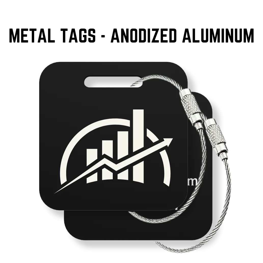 Your Logo Custom Tags - 6 Pack