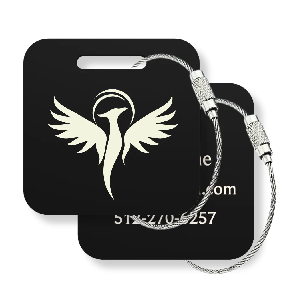 Your Logo Custom Tags - 6 Pack