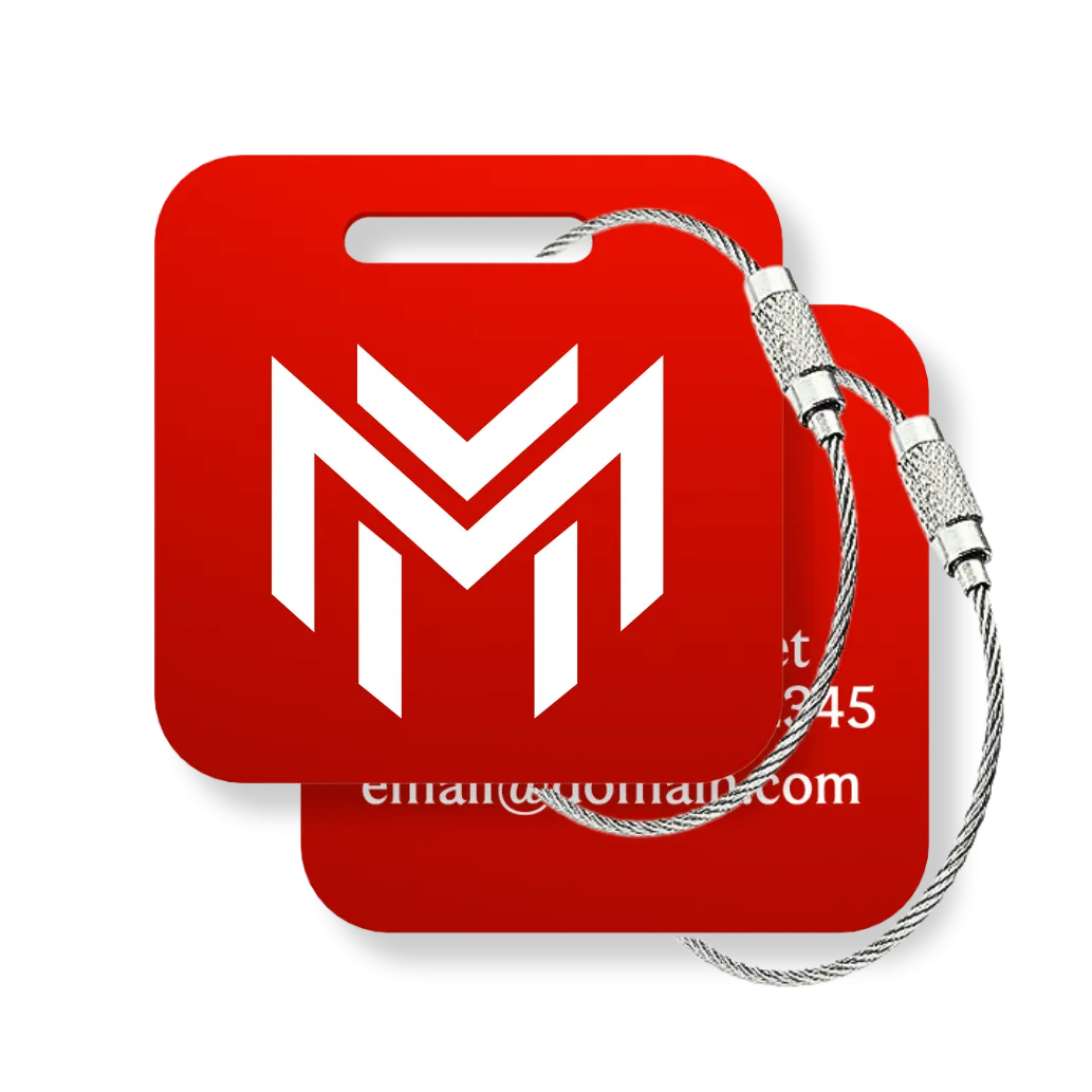 Your Logo Custom Tags - 6 Pack