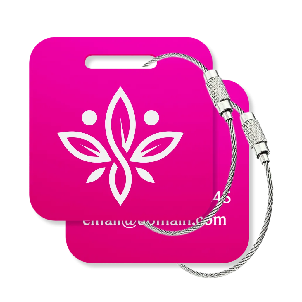 Your Logo Custom Tags - 6 Pack