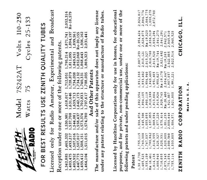 ZENITH-7S242AT